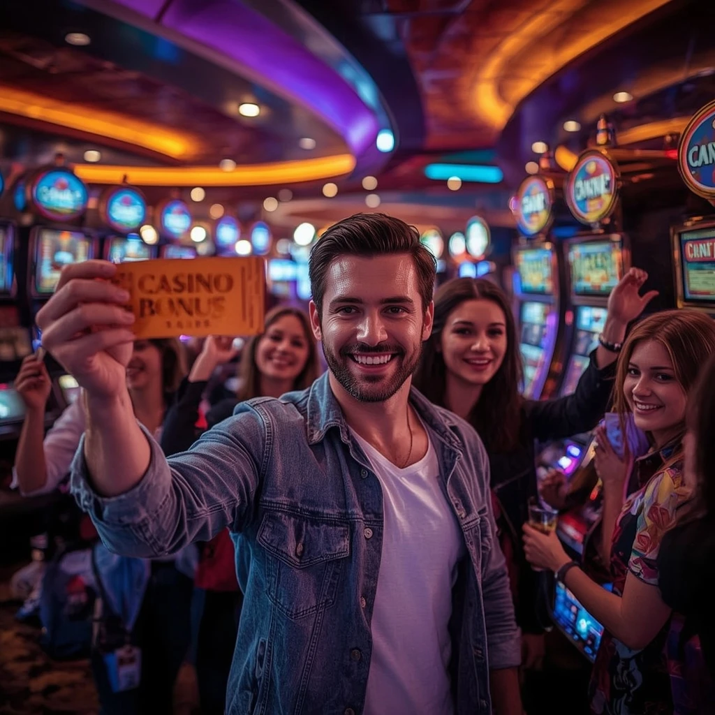 une personne avec un bonus CrownGreen Casino