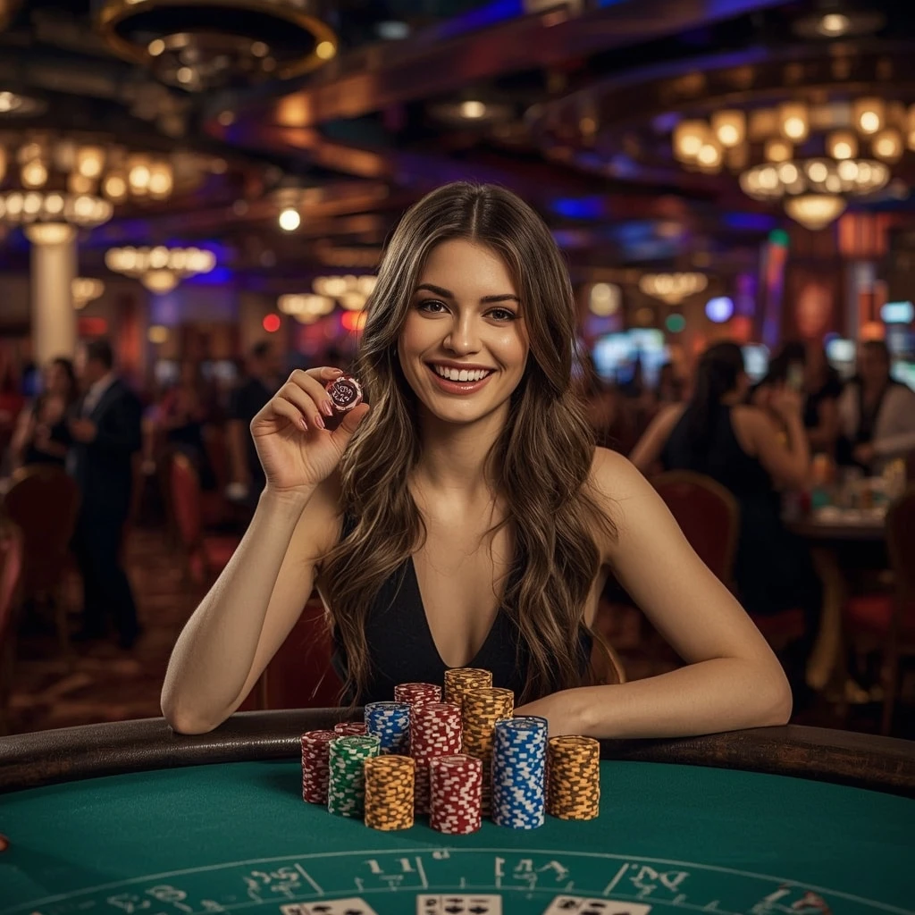 bonus dans les mains d'un homme au casino CrownGreen Casino