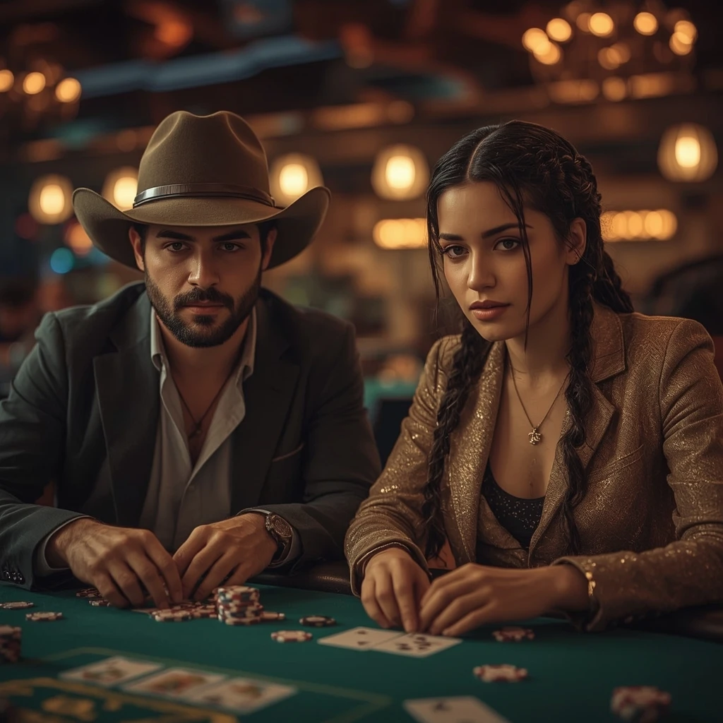 photo de deux joueurs de poker CrownGreen Casino
