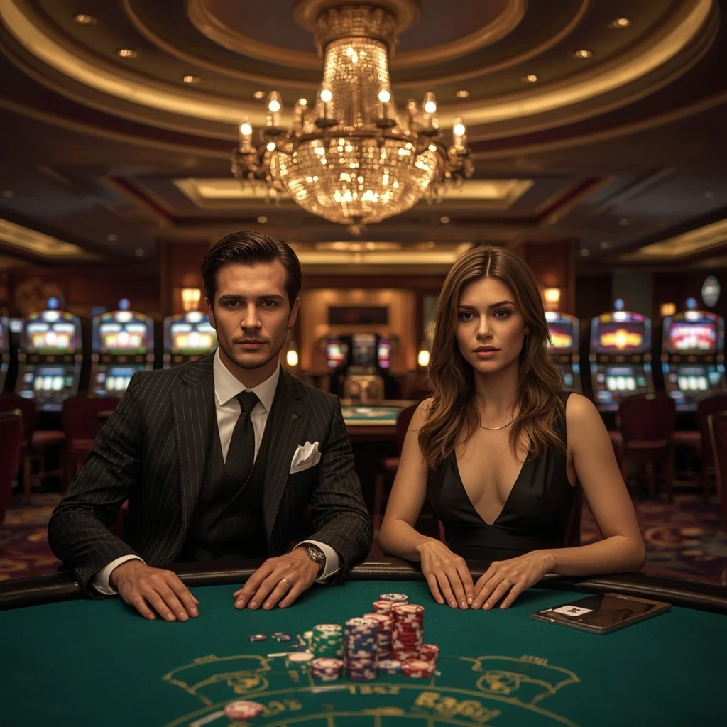 Deux joueurs de poker au CrownGreen Casino